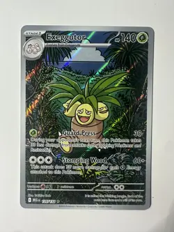 Pokemon TCG Mega Evolution Exeggutor Illustration Rare Holo Card 135/132 - Image 1