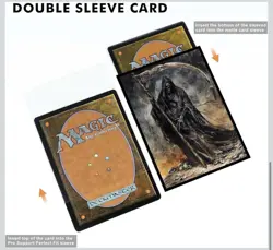100 MTG Card Sleeves with 100 Inner Sleeves, Textured Back Art Sleeves - Image 4
