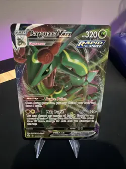 Rayquaza VMAX Rapid Strike Pokemon Card 320 HP Holo Rare 111/203 - Image 1