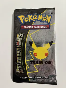 9.6g! Heavy Pokemon 25th Anniversary - Celebrations Booster Pack 4 Cards Sealed - Image 2