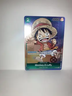 Monkey D Luffy P-037 1st Anniversary Tournament Promo Holo One Piece Card Englis - Image 1