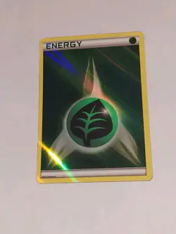 Pokemon Card Promo - GRASS ENERGY (2013)(REVERSE holo-foil) - Image 1