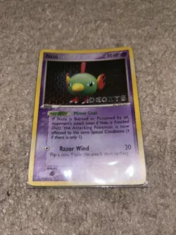 Pokemon Card Natu 66/107 ex Deoxys Reverse Holo Foil Vintage LP 2005 - Image 1