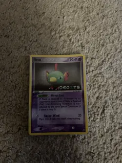 Pokemon Card Natu 66/107 ex Deoxys Reverse Holo Foil Vintage LP 2005 - Image 2