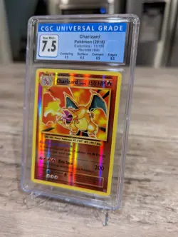 Pokemon Card CGC 7.5 Near Mint+ Charizard Evolutions 2016 Reverse Holo 11/108 - Image 2