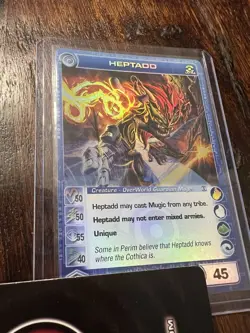 Ripple Foil HEPTADD First Ed (non-promo) - Ultra Rare Chaotic Card Mint - Image 1