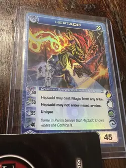 Ripple Foil HEPTADD First Ed (non-promo) - Ultra Rare Chaotic Card Mint - Image 3
