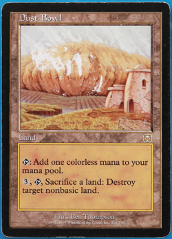 Dust Bowl Mercadian Masques HP/DAMAGED Land Rare CARD (506107) ABUGames - Image 1