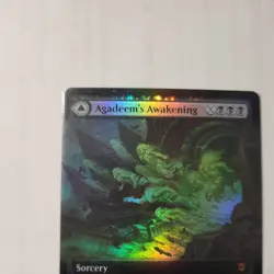 FOIL AGADEEM'S AWAKENING (EXTENDED ART) Zendikar Rising ZNR Magic MTG MINT CARD - Image 2