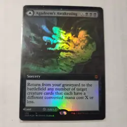 FOIL AGADEEM'S AWAKENING (EXTENDED ART) Zendikar Rising ZNR Magic MTG MINT CARD - Image 4