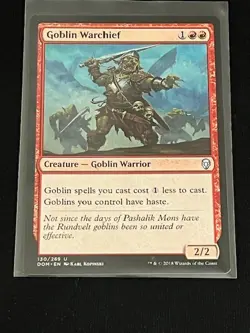 Goblin Warchief #130 Magic the Gathering Dominaria - Image 1