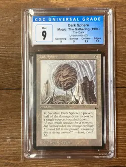 DARK SPHERE - The Dark (DRK) CGC 9 Magic The Gathering - Image 1