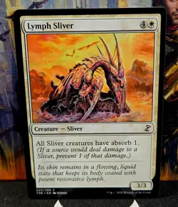magic the gathering - Lymph Sliver - Creature - Absorb - White - Common - Plains - Image 1