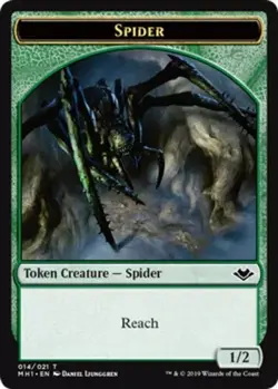 MTG Bling - Foil - Spider Token (014) - Modern Horizons (MH1) - Image 1