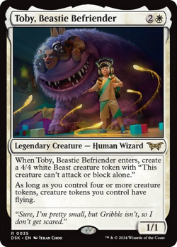 Toby, Beastie Befriender [Duskmourn: House of Horror] Magic MTG - Image 1