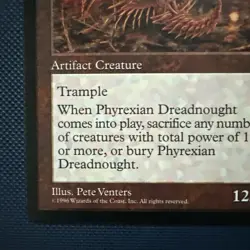 MTG Magic the Gathering Phyrexian Dreadnought 1996 English - Image 5