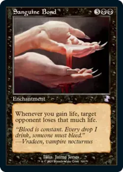 NM-Mint, English - 1 x Sanguine Bond - Foil Time Spiral Remastered - Image 1