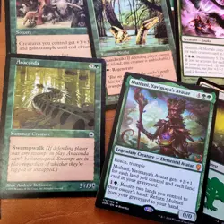Magic Commander Deck MTG 100 - *Mythic Rare Pure GREEN SNAKES Tribal Budget Fun* - Image 1
