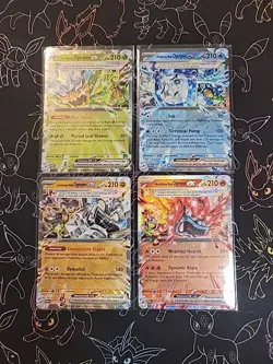 Ogerpon Mask Set Twilight Masquerade All Double Rare Ex Pokemon Tcg (4 Cards) - Image 1