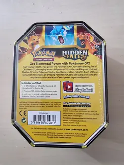 Pokemon TCG Hidden Fates Gyarados GX Tin Factory Sealed - Image 2