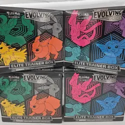 Pokemon TCG: Sword & Shield Evolving Skies Elite Trainer Box Factory Sealed (x4) - Image 1