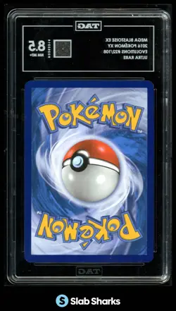 2016 POKEMON XY EVOLUTIONS #22/108 MEGA BLASTOISE ULTRA RARE TAG 8.5 - Image 2