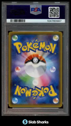 2017 POKEMON JAPANESE PROMO #140/SM-P PONCHO WEARING EEVEE MEGA CAMPAIGN PSA 10 - Image 2