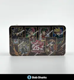 YU-GI-OH TCG 25TH ANNIVERSARY QUARTER CENTURY SEALED TIN DUELING HEROES - Image 1