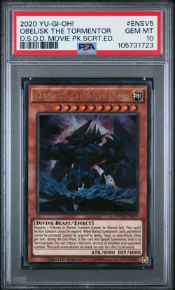 2020 #ENSV5 OBELISK THE TORMENTOR PSA 10 - Image 1