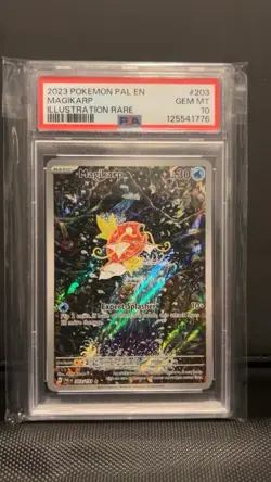 Pokemon TCG Magikarp Scarlet & Violet Paldea Evolved Card 203/193 PSA Gem MT 10 - Image 1