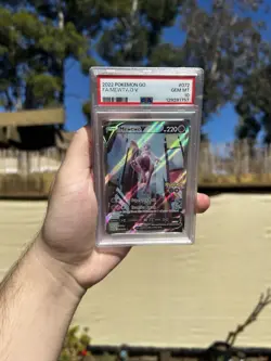 Pokemon Go Mewtwo v Full Art Holo Ultra Rare Card 072/078 PSA 10 - Image 1