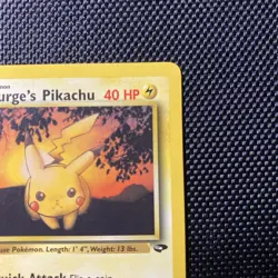 Lt. Surge's Pikachu 84/132 Gym Challenge Pokemon TCG Vintage Common Card - Image 3