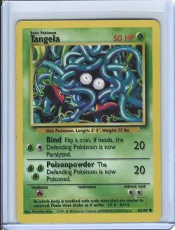 Tangela 66/102 Base Set Error Misprint Pokemon Card - Image 1
