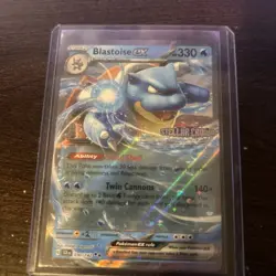 Pokemon TCG Blastoise EX Stellar Crown Holo Double Rare Card 030/142 Sv07 - Image 2