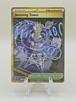 Jamming Tower 243/182 Gold Secret Rare Destined Rivals Alt Art 2025 Pokemon Card - Image 1