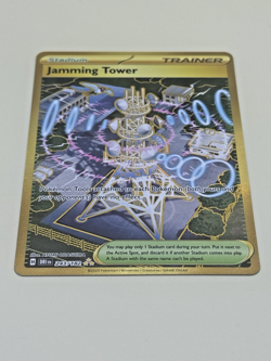 Jamming Tower 243/182 Gold Secret Rare Destined Rivals Alt Art 2025 Pokemon Card - Image 3