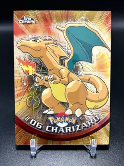 Pokemon Card - Charizard Topps #6 Holo TV Animation Edition - Image 1