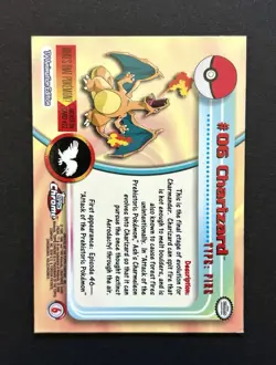 Pokemon Card - Charizard Topps #6 Holo TV Animation Edition - Image 2
