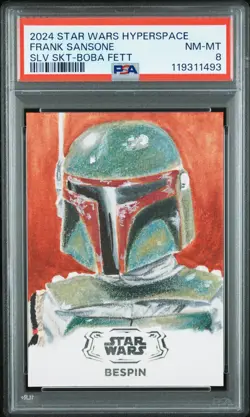 2024 TOPPS STAR WARS HYPERSPACE SKETCH CARDS FRANK SANSONE PSA 8 - Image 1