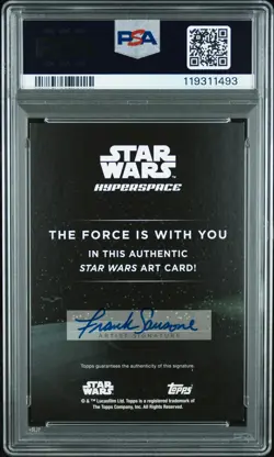 2024 TOPPS STAR WARS HYPERSPACE SKETCH CARDS FRANK SANSONE PSA 8 - Image 2
