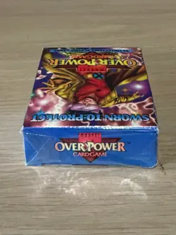 1995 FLEER MARVEL OVERPOWER SWORN TO PROTECT SEALED 55 CARD STARTER DECK BOX - Image 4