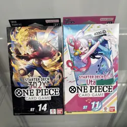 One Piece Card Game TCG Starter Deck Uta ST-11 And ST-14 Bundle - Image 1