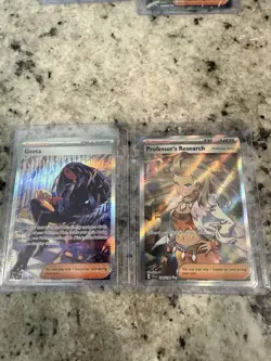 Lot of 5 Pokemon Full Art Trainer Cards Near Mint Ultra Rare And One SIR - Image 2