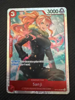 Sanji OP10-005 English SR Royal Blood One Piece Card Game - Image 1