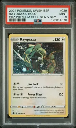 Rayquaza SWSH029 SWSH: Sword & Shield Promo Cards Holo PSA 9 Mint English - Image 1