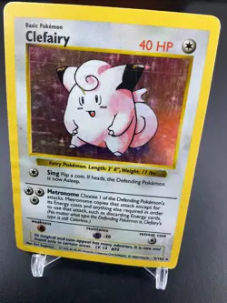 SHADOWLESS WOTC - Clefairy 5/102 - Base Set - Holo Rare Pokemon Card - Image 1