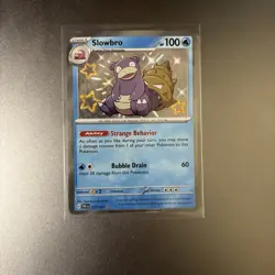 Pokemon Card - Slowbro 117/091 Shiny Holo Rare Paldean Fates NM Radiant 117 - Image 1