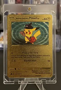 Pokemon Pikachu Gold Foil Special Delivery Card - Image 1