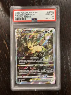 Leafeon VSTAR Crown Zenith: Galarian Gallery Ultra Rare Card #GG35/GG70 - Image 1