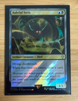 Magic the Gathering: Baleful Strix (Surge Foil) Commander: Final Fantasy Foil NM - Image 1